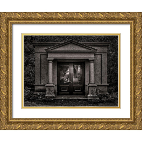 Tombstone Shadow No 36 Gold Ornate Wood Framed Art Print with Double Matting by Carson, Brian