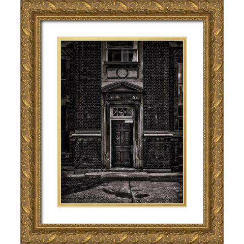 University of Toronto Fitzgerald Building No 1 Gold Ornate Wood Framed Art Print with Double Matting by Carson, Brian