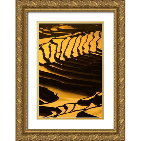 Among the terraces Gold Ornate Wood Framed Art Print with Double Matting by Sandstrom, Andreas