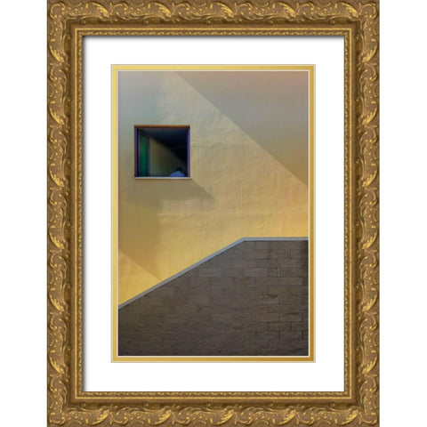 Solitudini 7 Gold Ornate Wood Framed Art Print with Double Matting by Della Latta, Massimo