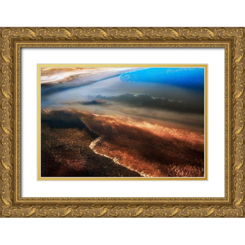 The color of the lake Gold Ornate Wood Framed Art Print with Double Matting by Chang, Phillip