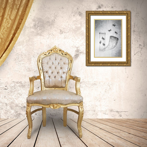 Freedom Gold Ornate Wood Framed Art Print with Double Matting by Provost, Louis-Philippe