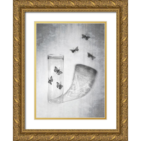 Freedom Gold Ornate Wood Framed Art Print with Double Matting by Provost, Louis-Philippe