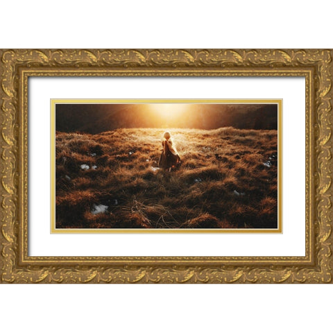 Spring is Coming Gold Ornate Wood Framed Art Print with Double Matting by Suzuki, Suzuhiko