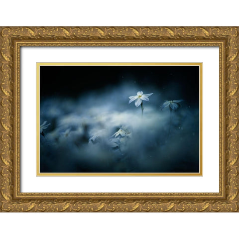 Spring glow Gold Ornate Wood Framed Art Print with Double Matting by Suzuki, Takashi