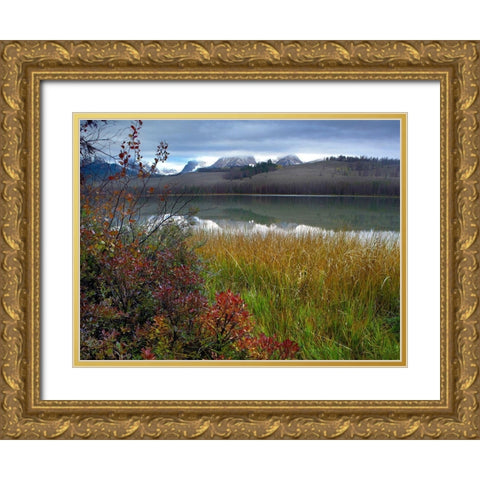 Sawtooth Mountains-Sawtooth National Recreation Area-Idaho Gold Ornate Wood Framed Art Print with Double Matting by Fitzharris, Tim