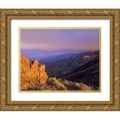 Dantes View-Death Valley National Park-California Gold Ornate Wood Framed Art Print with Double Matting by Fitzharris, Tim