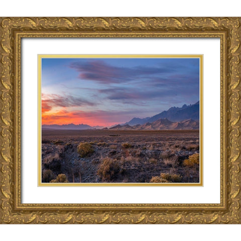 Great Sand Dunes National Park-Colorado-USA Gold Ornate Wood Framed Art Print with Double Matting by Fitzharris, Tim