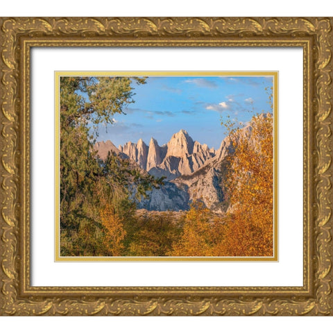 Mount Whitney-Sequoia National Park-California-USA Gold Ornate Wood Framed Art Print with Double Matting by Fitzharris, Tim