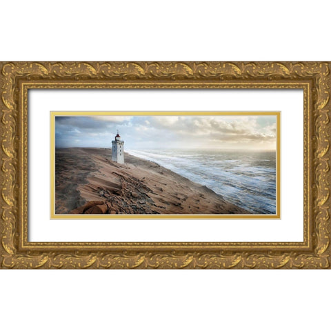 Crack in time II Gold Ornate Wood Framed Art Print with Double Matting by Hubrich, Jorg