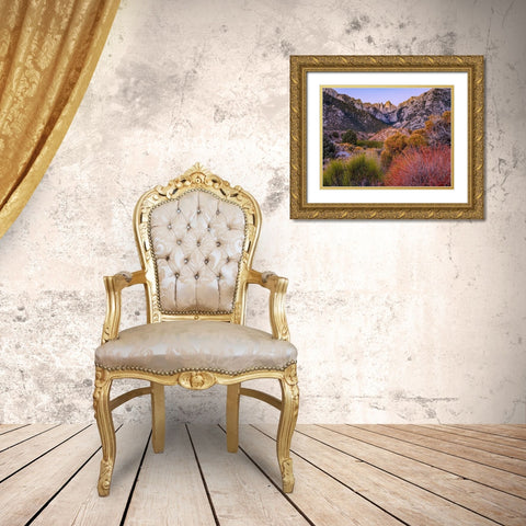 Mount Whitney-Sequoia National Park Inyo-National Forest-California Gold Ornate Wood Framed Art Print with Double Matting by Fitzharris, Tim