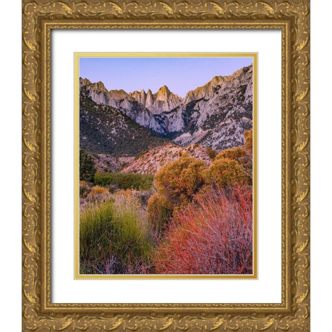 Mount Whitney-Sequoia National Park Inyo-National Forest-California Gold Ornate Wood Framed Art Print with Double Matting by Fitzharris, Tim