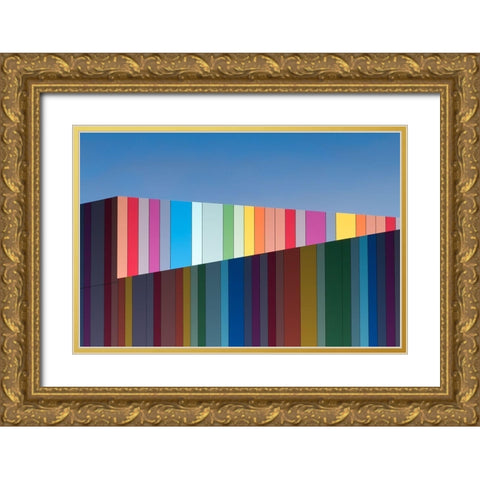 Urban candy Gold Ornate Wood Framed Art Print with Double Matting by Evans, Gregory