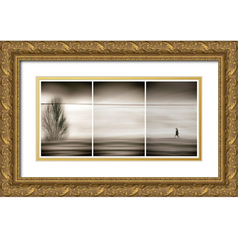 Seeking the invisible Gold Ornate Wood Framed Art Print with Double Matting by Abrantes, Paulo