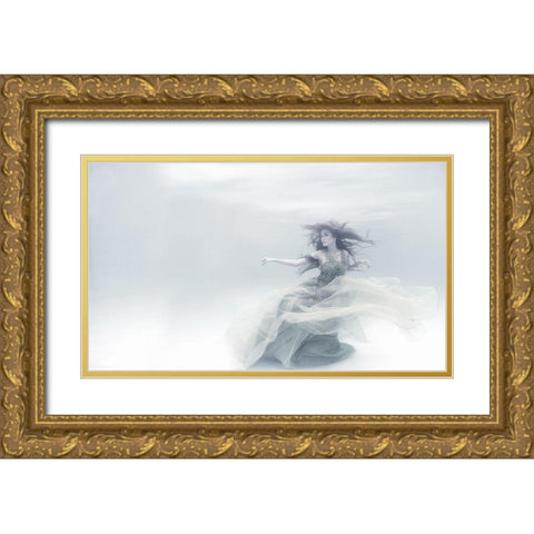 shape of a sound Gold Ornate Wood Framed Art Print with Double Matting by Afandi, Yusuf