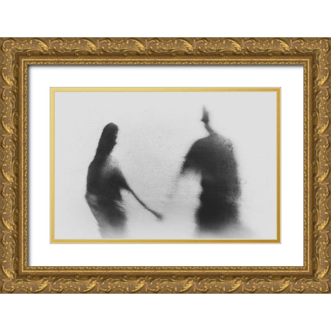 Memories in love Gold Ornate Wood Framed Art Print with Double Matting by Satriani, Jay
