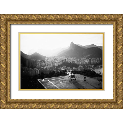 Rio Gold Ornate Wood Framed Art Print with Double Matting by Virgone, Marco