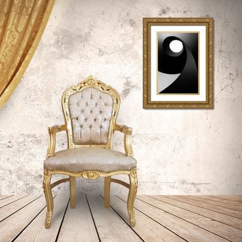 Time for Light Gold Ornate Wood Framed Art Print with Double Matting by Abrantes, Paulo