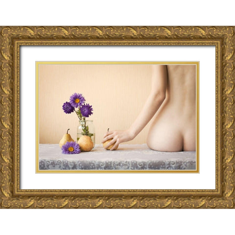 Pears Gold Ornate Wood Framed Art Print with Double Matting by Kolotuschenko, Ewgenij