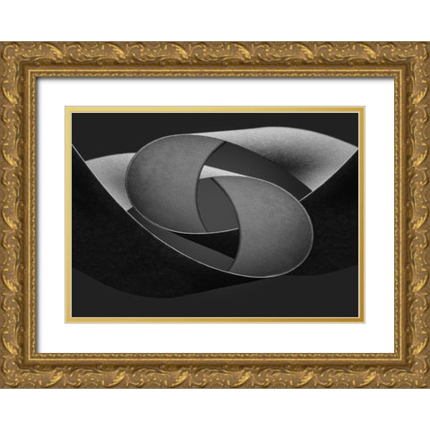 convoluted Gold Ornate Wood Framed Art Print with Double Matting by Kerber, Jutta