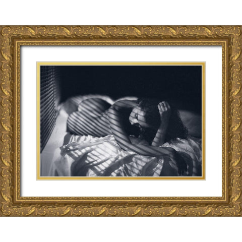 Katrin Gold Ornate Wood Framed Art Print with Double Matting by Rise, Zachar