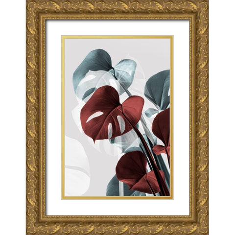 Monstera Creative 15 Gold Ornate Wood Framed Art Print with Double Matting by Artographie Studio