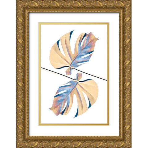 Ying Yang 07 Gold Ornate Wood Framed Art Print with Double Matting by Artographie Studio