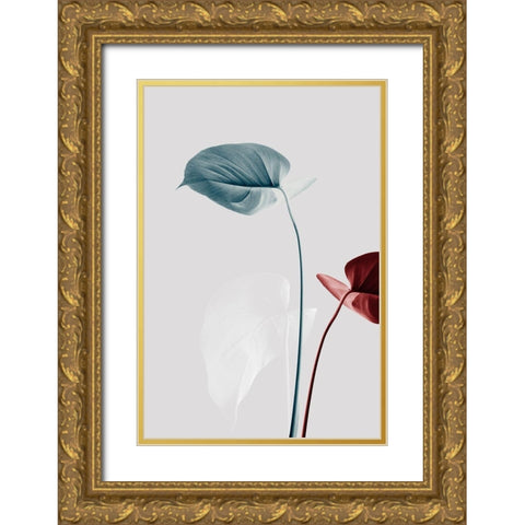 Monstera Creative 23 Gold Ornate Wood Framed Art Print with Double Matting by Artographie Studio