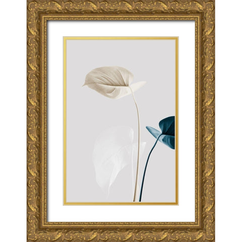 Monstera Creative 22 Gold Ornate Wood Framed Art Print with Double Matting by Artographie Studio