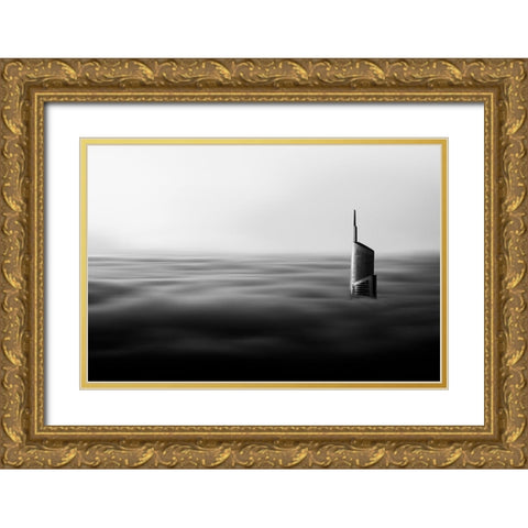 The Rising Gold Ornate Wood Framed Art Print with Double Matting by Prakash