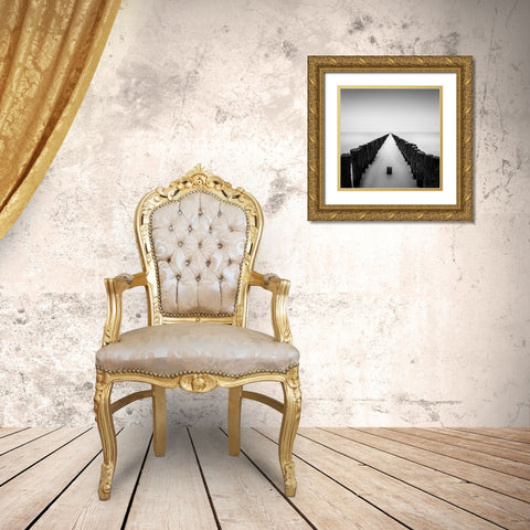 Still Standing Gold Ornate Wood Framed Art Print with Double Matting by Staelens, Christophe