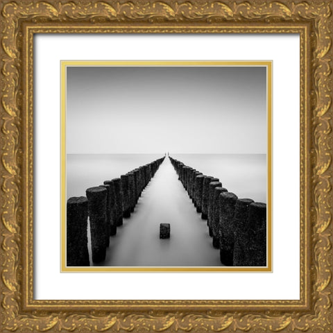 Still Standing Gold Ornate Wood Framed Art Print with Double Matting by Staelens, Christophe