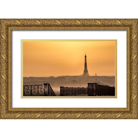 The Awakening of the Iron Lady Gold Ornate Wood Framed Art Print with Double Matting by Pacifico