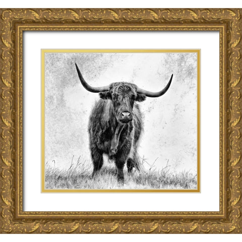 La force Gold Ornate Wood Framed Art Print with Double Matting by Pecqueux, Stephane