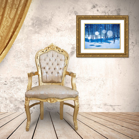 Fairyland Gold Ornate Wood Framed Art Print with Double Matting by Sono, Hidenori