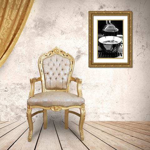 Coffee 004 Gold Ornate Wood Framed Art Print with Double Matting by Artographie Studio