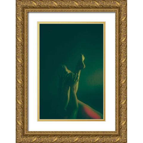 Limbs Gold Ornate Wood Framed Art Print with Double Matting by Yuimei