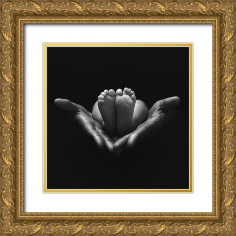 A little miracle Gold Ornate Wood Framed Art Print with Double Matting by Del Grosso, Sebastien