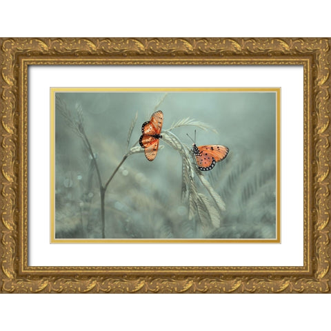 With You Gold Ornate Wood Framed Art Print with Double Matting by Pamungkas, Edy