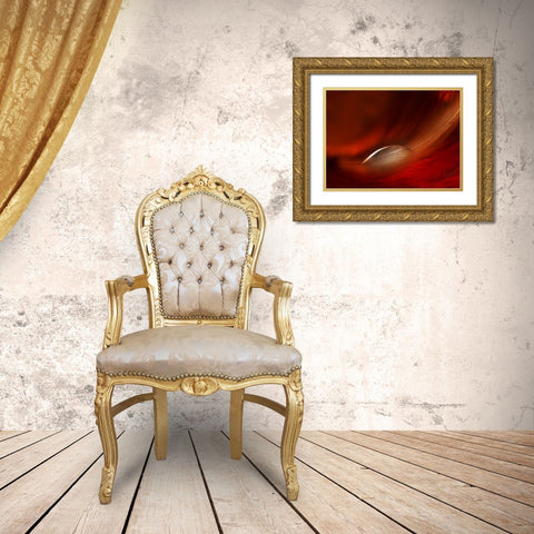 Drop Gold Ornate Wood Framed Art Print with Double Matting by Kerber, Jutta