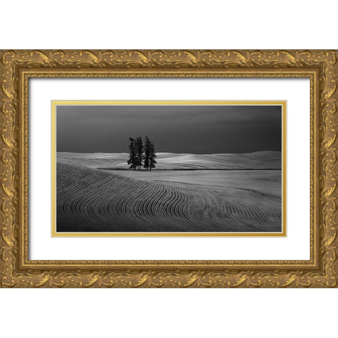We are not lonely Gold Ornate Wood Framed Art Print with Double Matting by Xu, Leah
