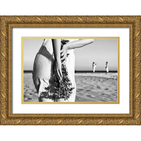 All that hidden love Gold Ornate Wood Framed Art Print with Double Matting by Melo, Josefina