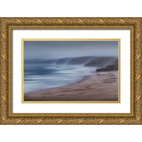 Mists Gold Ornate Wood Framed Art Print with Double Matting by Gutierrez, Lola