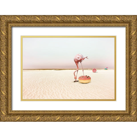 Donutbeach Gold Ornate Wood Framed Art Print with Double Matting by von Diepenbroek, Christine