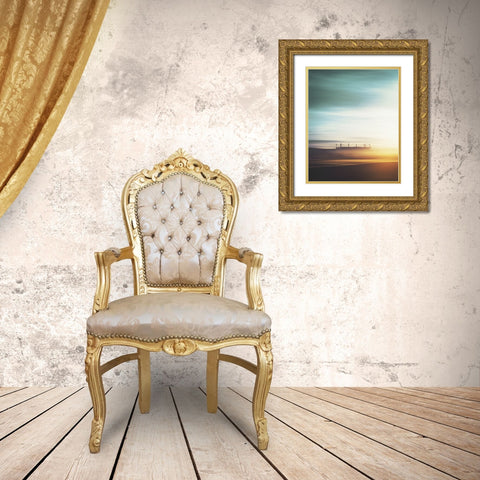 Placidity Gold Ornate Wood Framed Art Print with Double Matting by Hennen, Marcus