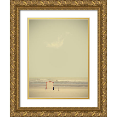 La cabina Gold Ornate Wood Framed Art Print with Double Matting by Della Latta, Massimo