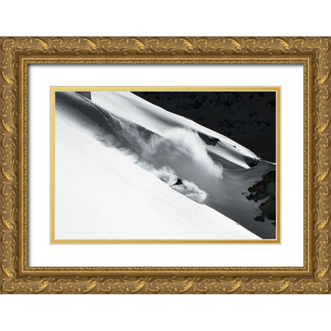 Cloud of Snow Gold Ornate Wood Framed Art Print with Double Matting by Sanne, Jakob