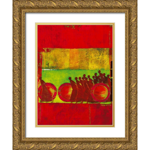 Between Light and Dark Gold Ornate Wood Framed Art Print with Double Matting by van Ginkel, Marjolijn