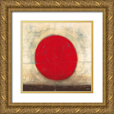 La danse du cercle II Gold Ornate Wood Framed Art Print with Double Matting by Becam, Carole