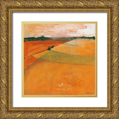 Landscape II Gold Ornate Wood Framed Art Print with Double Matting by Scherk, Gabriele